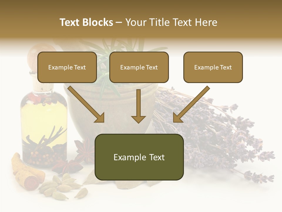 Still Food Leaves PowerPoint Template