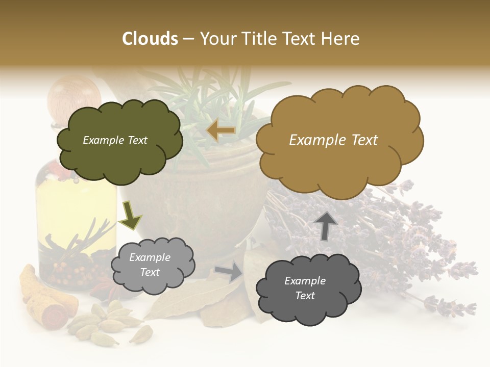 Still Food Leaves PowerPoint Template