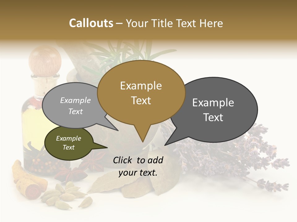 Still Food Leaves PowerPoint Template