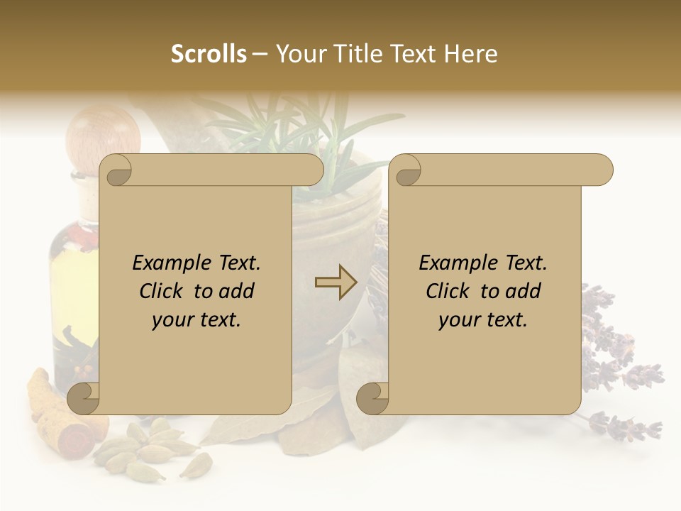 Still Food Leaves PowerPoint Template