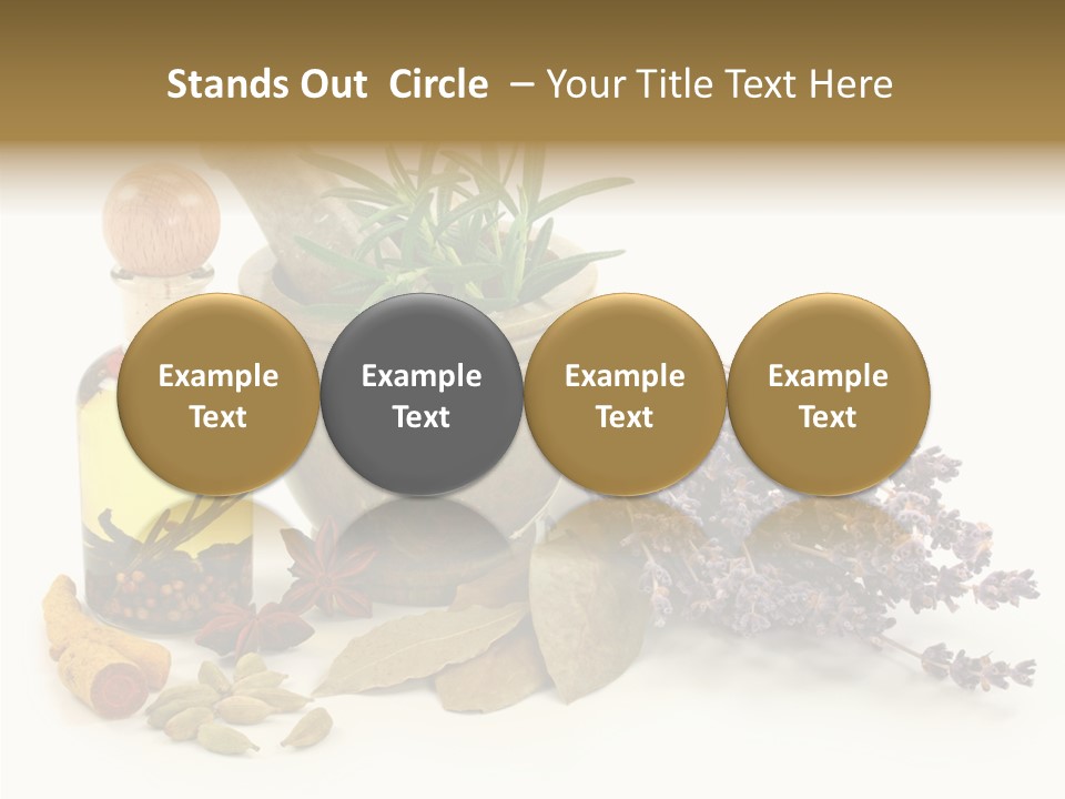 Still Food Leaves PowerPoint Template