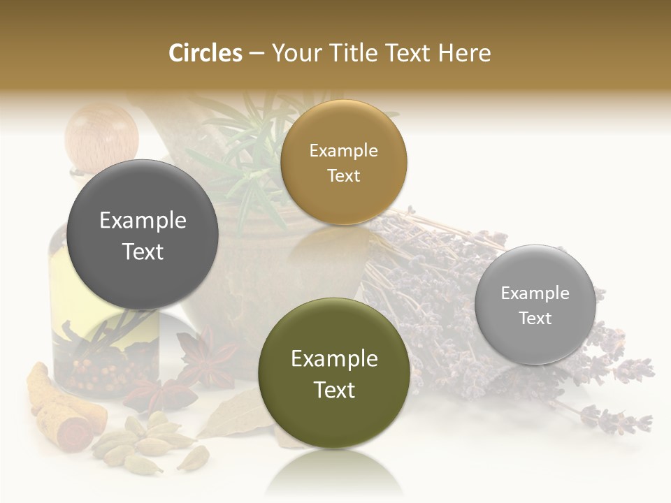 Still Food Leaves PowerPoint Template