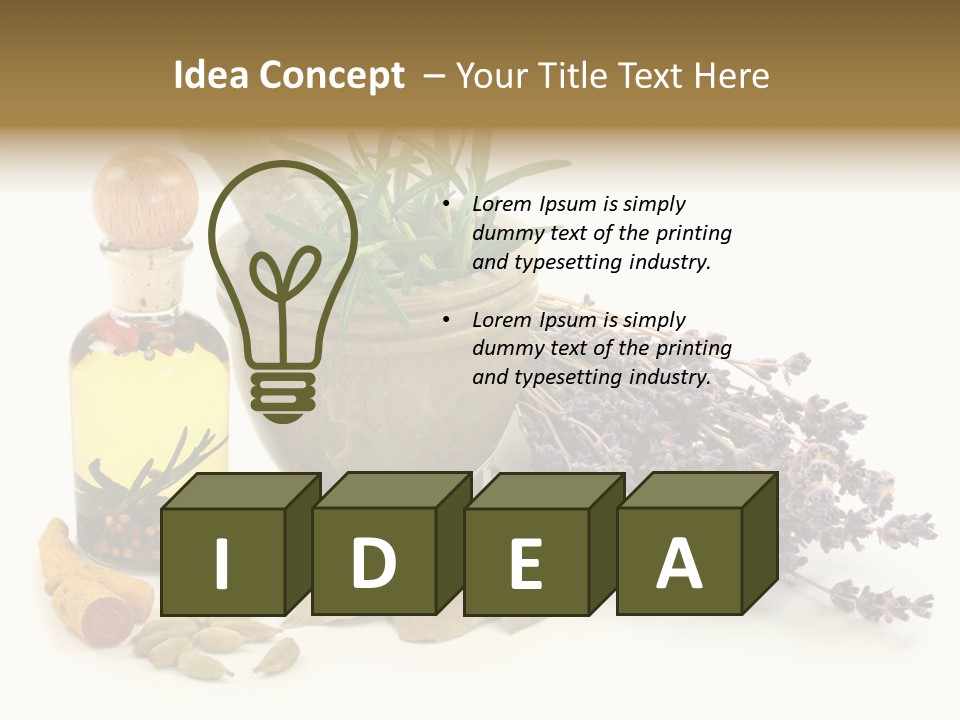 Still Food Leaves PowerPoint Template