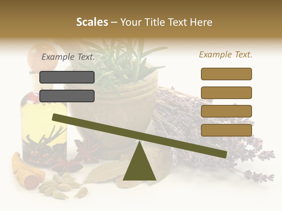 Still Food Leaves PowerPoint Template