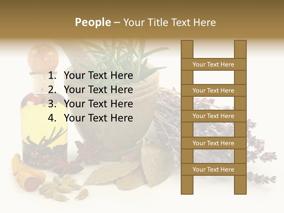 Still Food Leaves PowerPoint Template