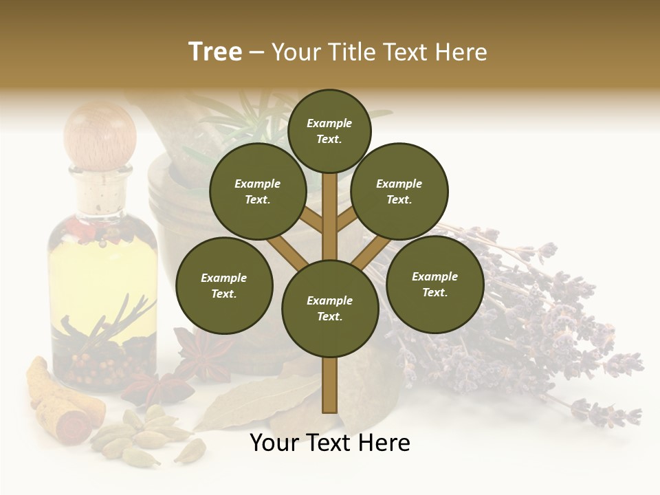 Still Food Leaves PowerPoint Template