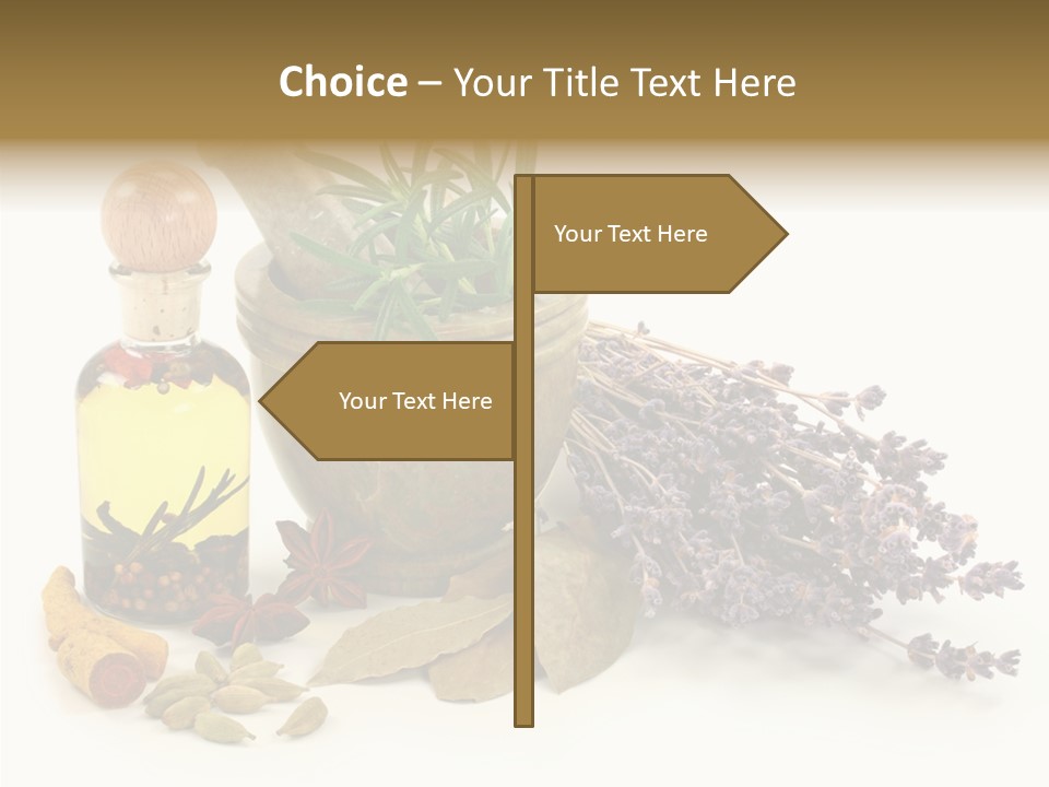 Still Food Leaves PowerPoint Template