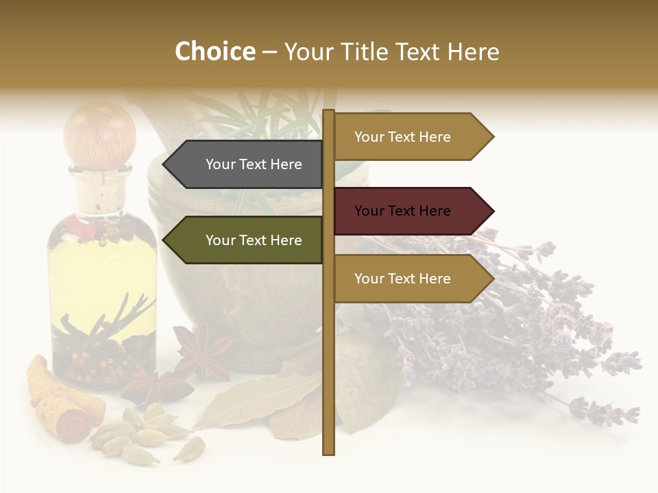 Still Food Leaves PowerPoint Template