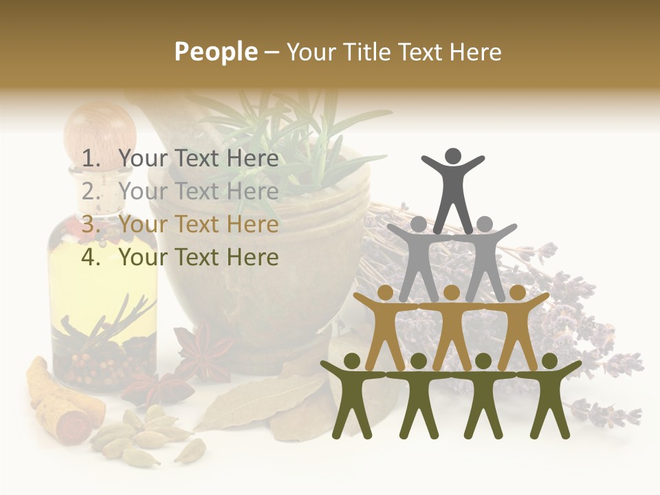 Still Food Leaves PowerPoint Template