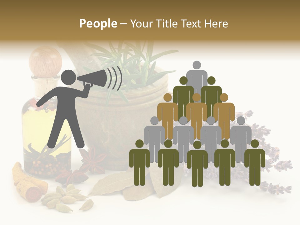 Still Food Leaves PowerPoint Template