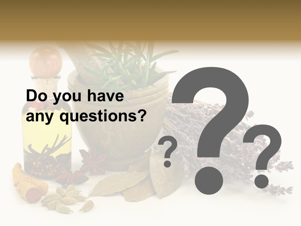 Still Food Leaves PowerPoint Template