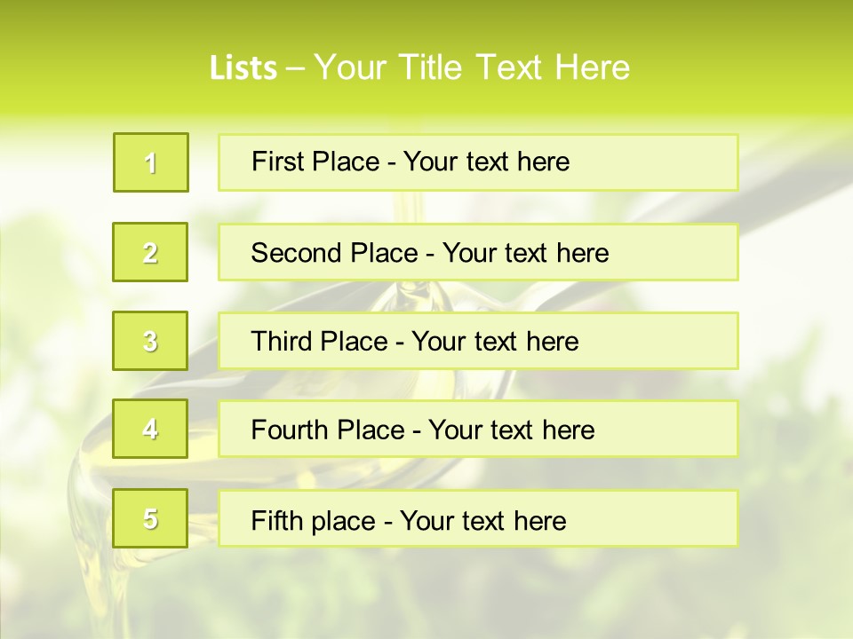 Cholesterol Cook Fresh PowerPoint Template