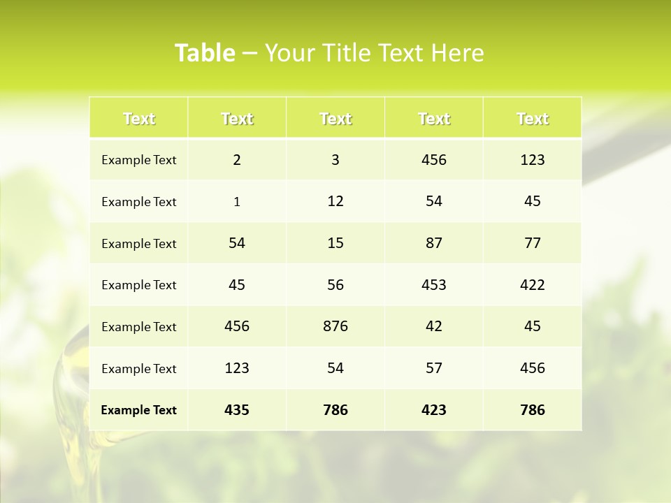 Cholesterol Cook Fresh PowerPoint Template