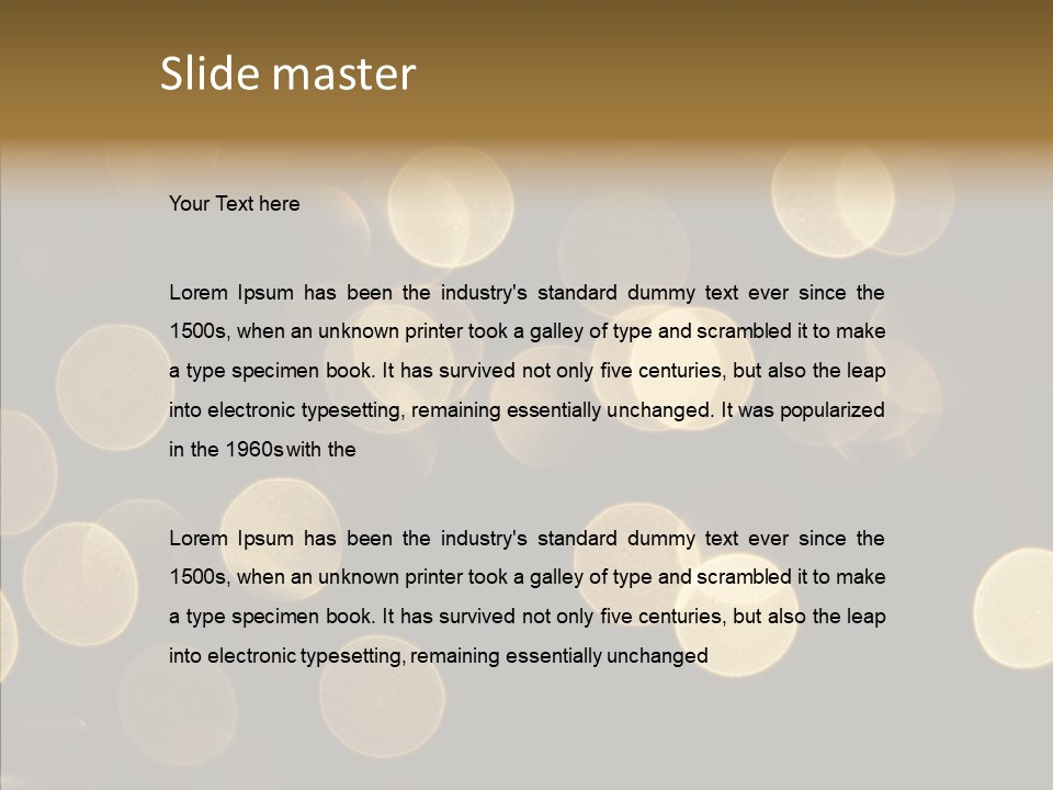 Multicolored Glow Light PowerPoint Template