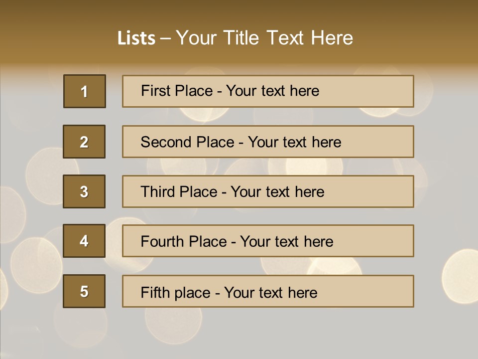 Multicolored Glow Light PowerPoint Template
