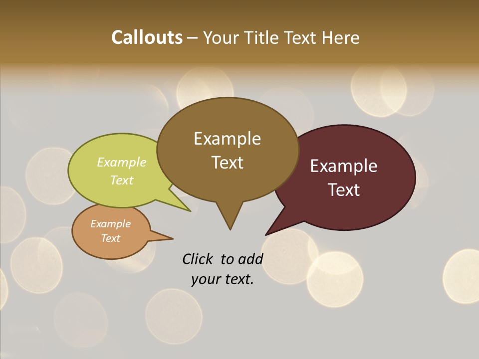 Multicolored Glow Light PowerPoint Template