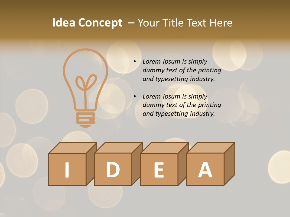 Multicolored Glow Light PowerPoint Template