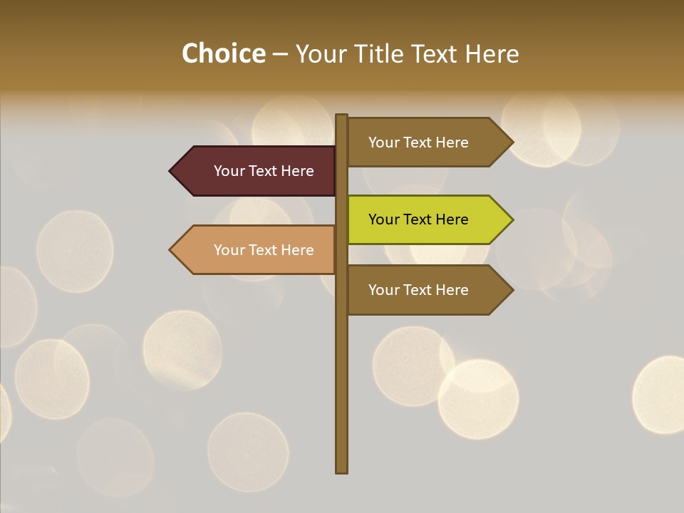Multicolored Glow Light PowerPoint Template