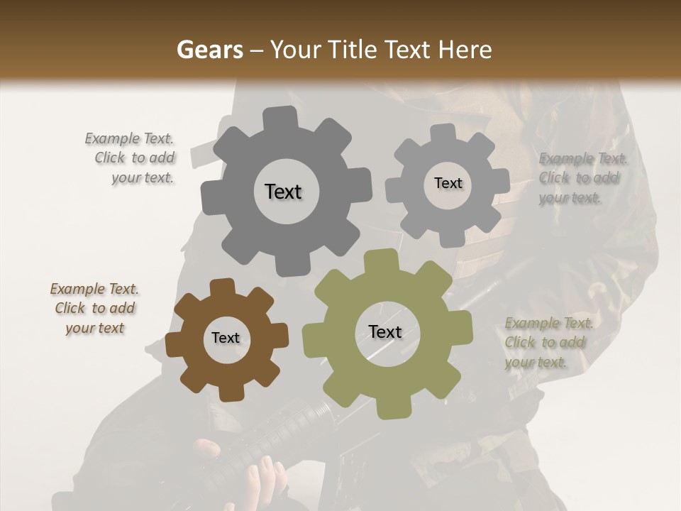 Young Woman Police PowerPoint Template