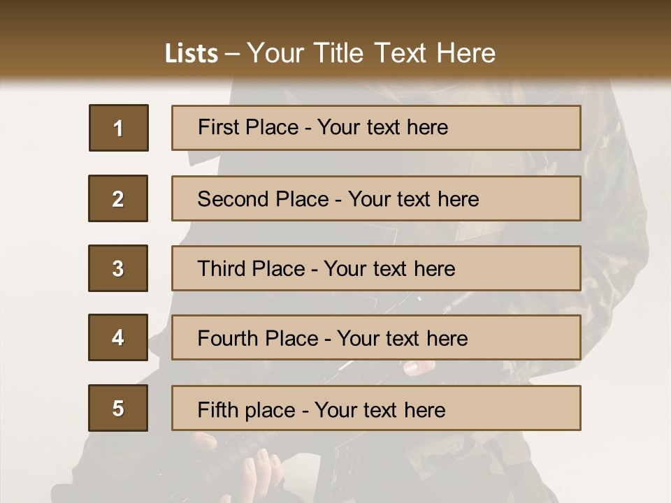Young Woman Police PowerPoint Template