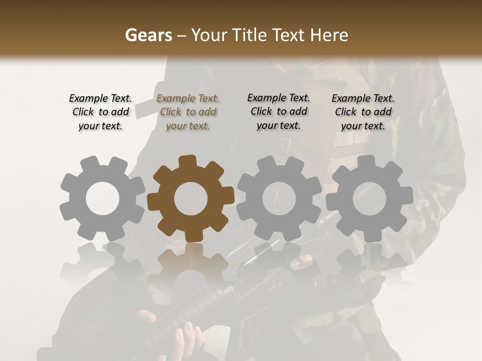 Young Woman Police PowerPoint Template