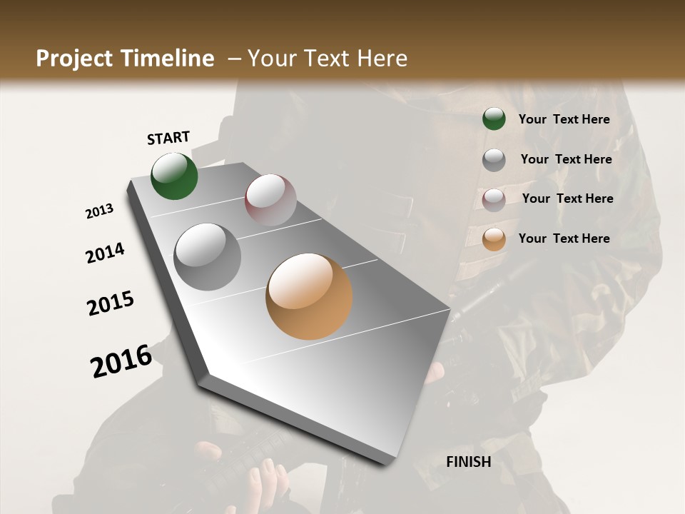 Young Woman Police PowerPoint Template