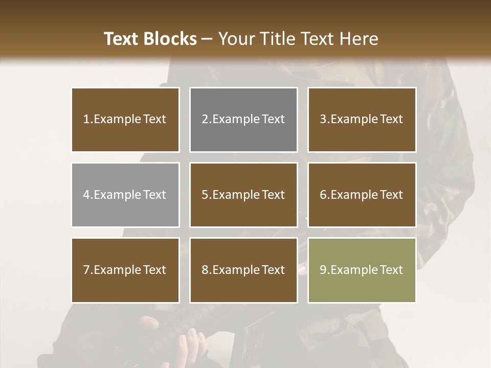 Young Woman Police PowerPoint Template