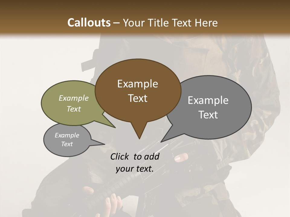 Young Woman Police PowerPoint Template