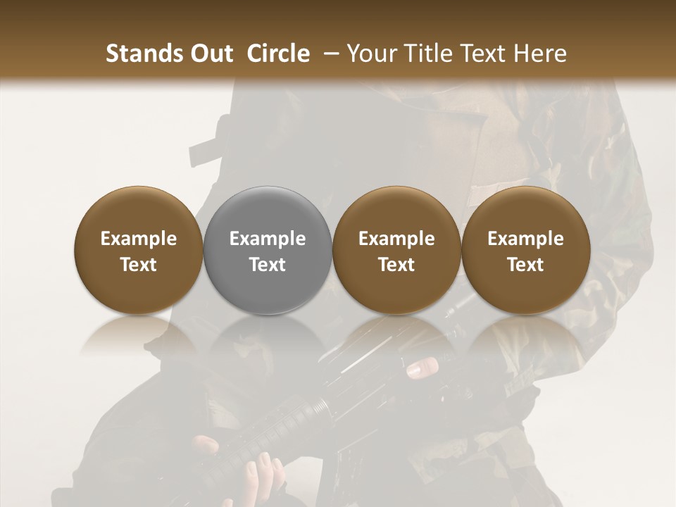 Young Woman Police PowerPoint Template