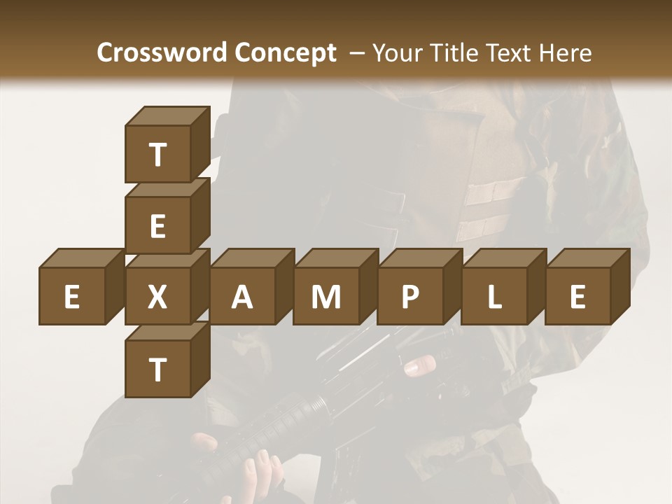 Young Woman Police PowerPoint Template