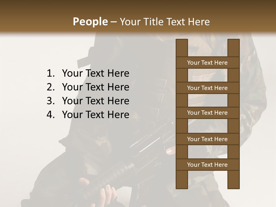 Young Woman Police PowerPoint Template