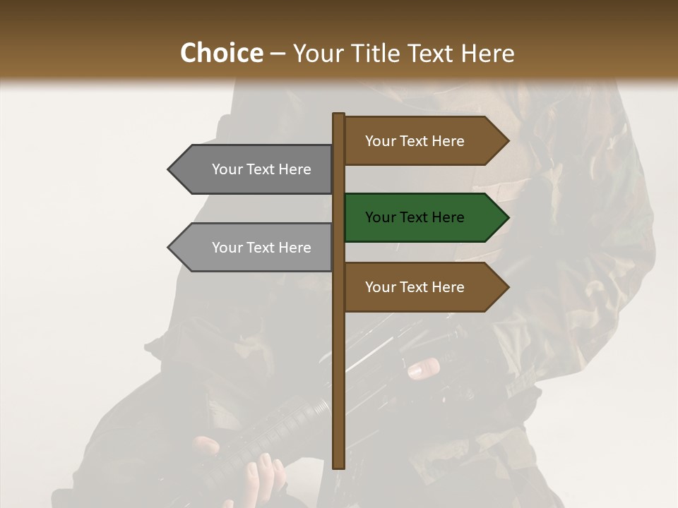 Young Woman Police PowerPoint Template