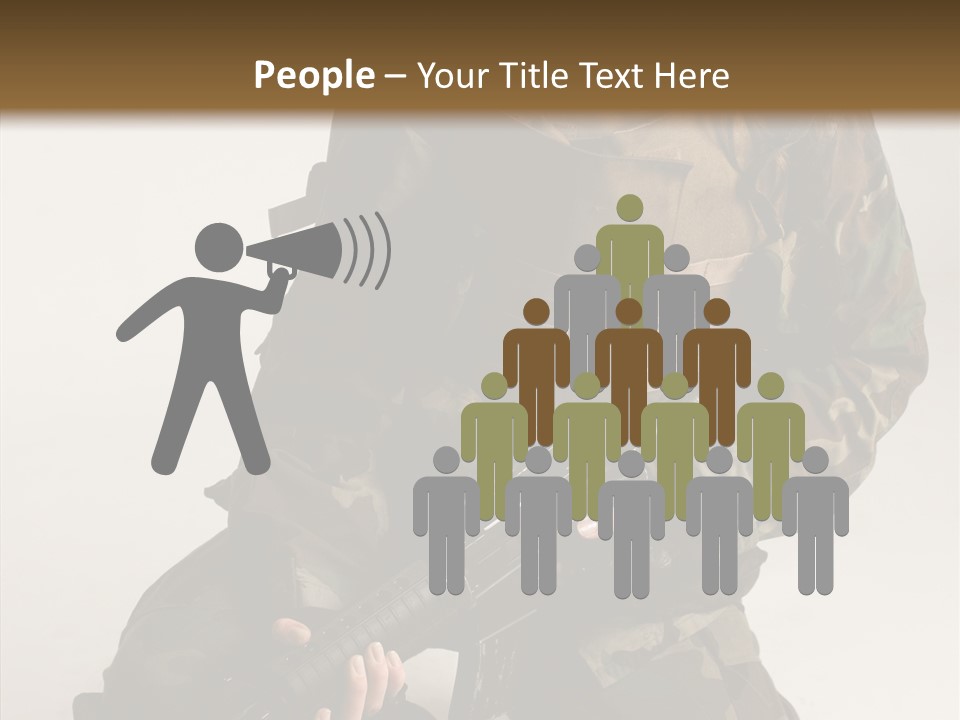 Young Woman Police PowerPoint Template