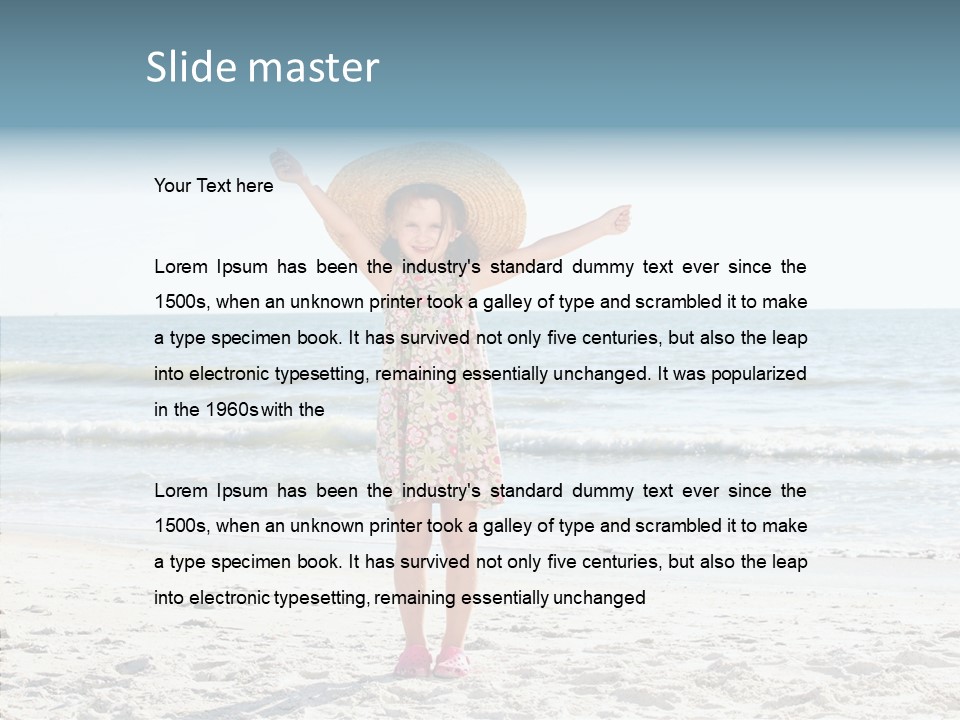 Vacation Little Sky PowerPoint Template