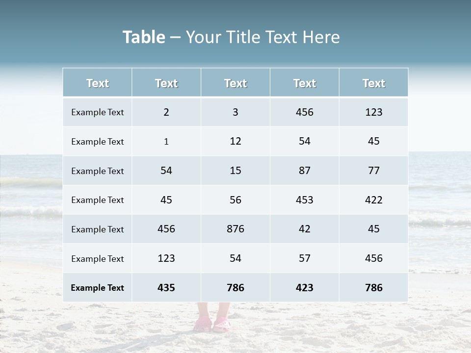 Vacation Little Sky PowerPoint Template