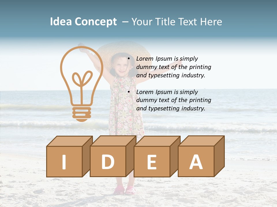 Vacation Little Sky PowerPoint Template