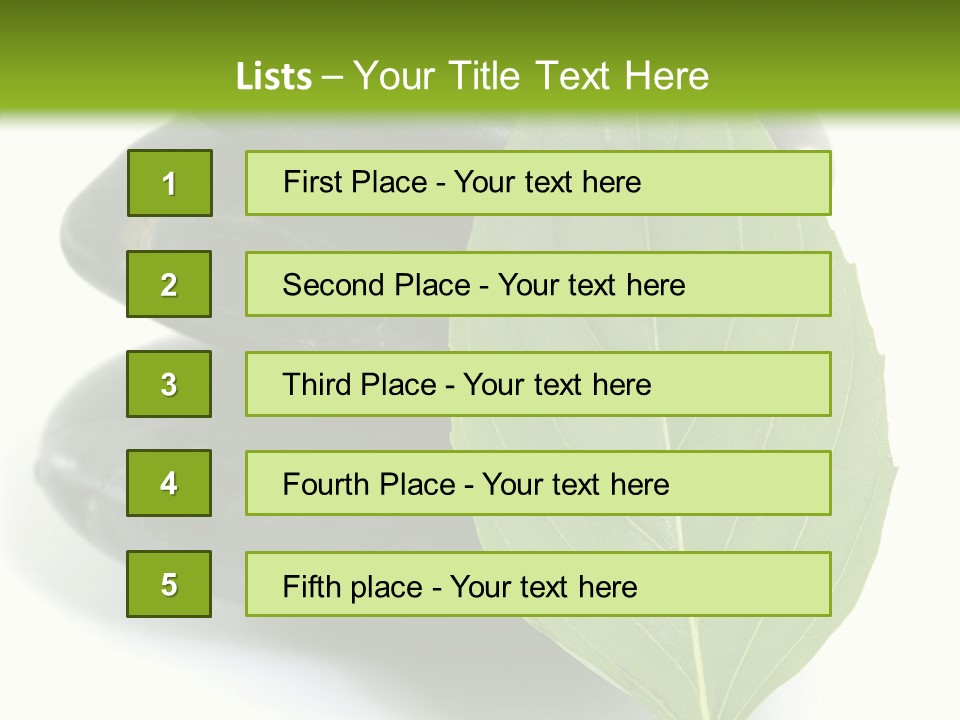 Stone Bamboo Back PowerPoint Template