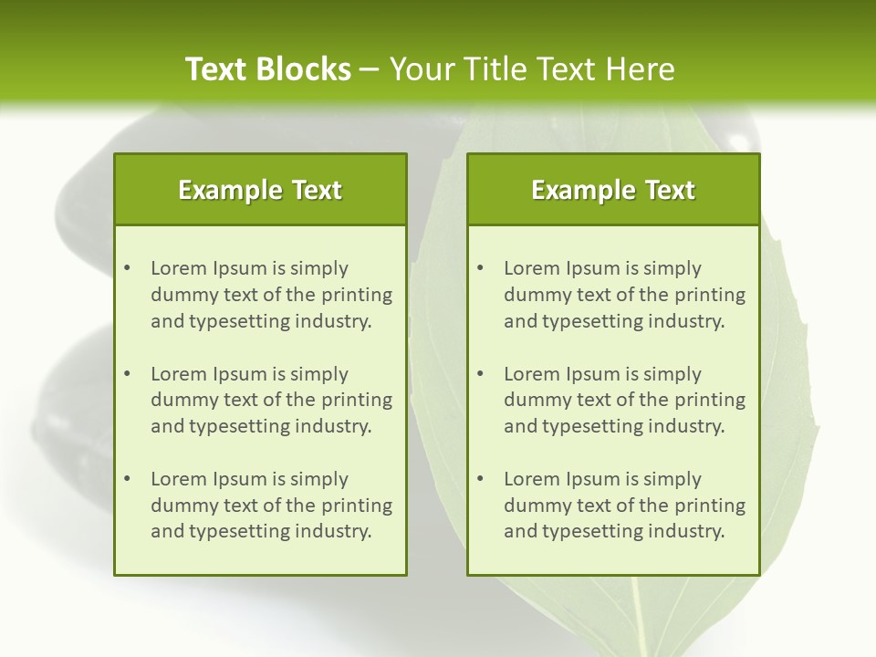 Stone Bamboo Back PowerPoint Template