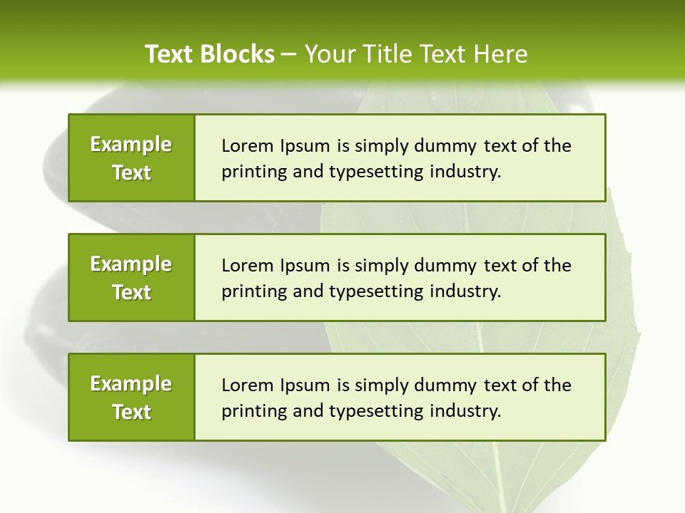 Stone Bamboo Back PowerPoint Template