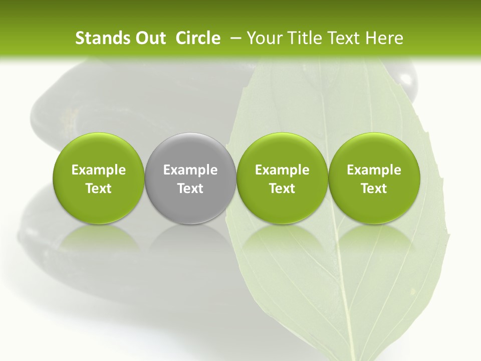 Stone Bamboo Back PowerPoint Template
