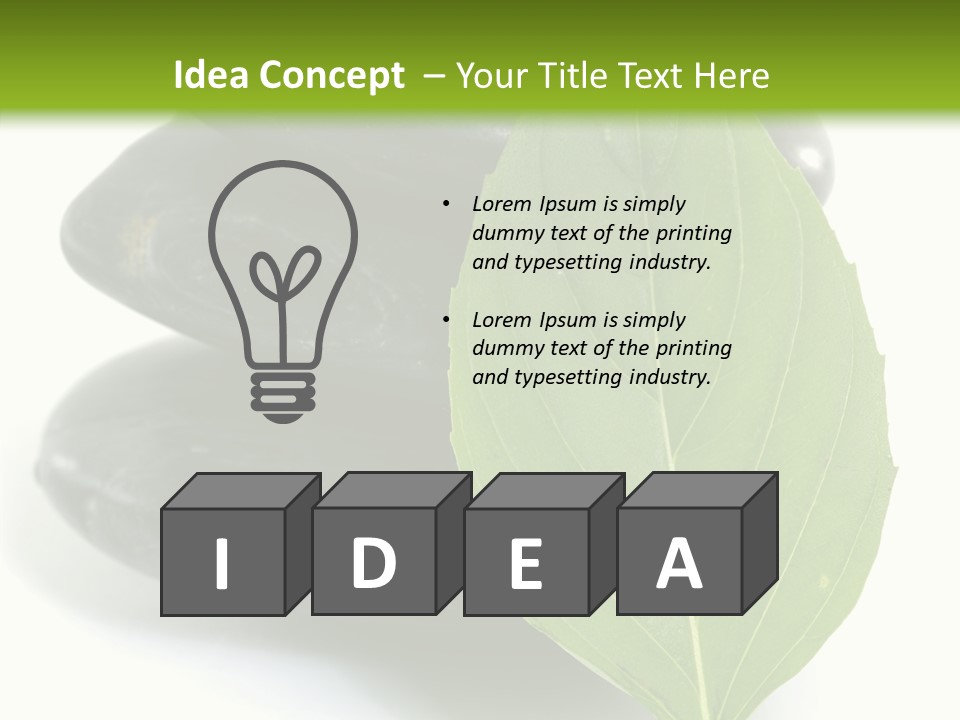 Stone Bamboo Back PowerPoint Template