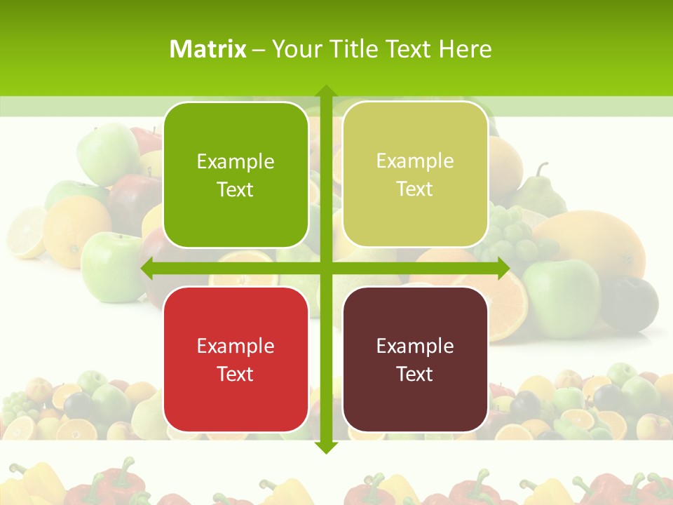 White Taste Ripe PowerPoint Template