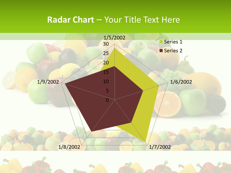 White Taste Ripe PowerPoint Template