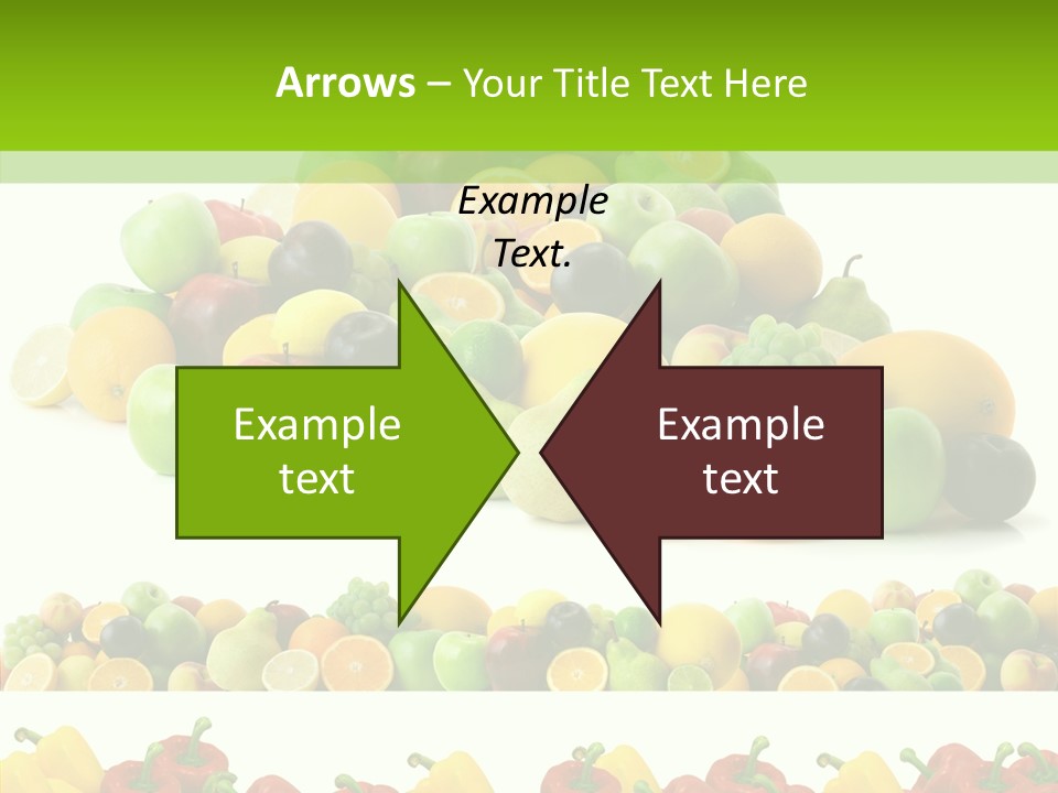 White Taste Ripe PowerPoint Template