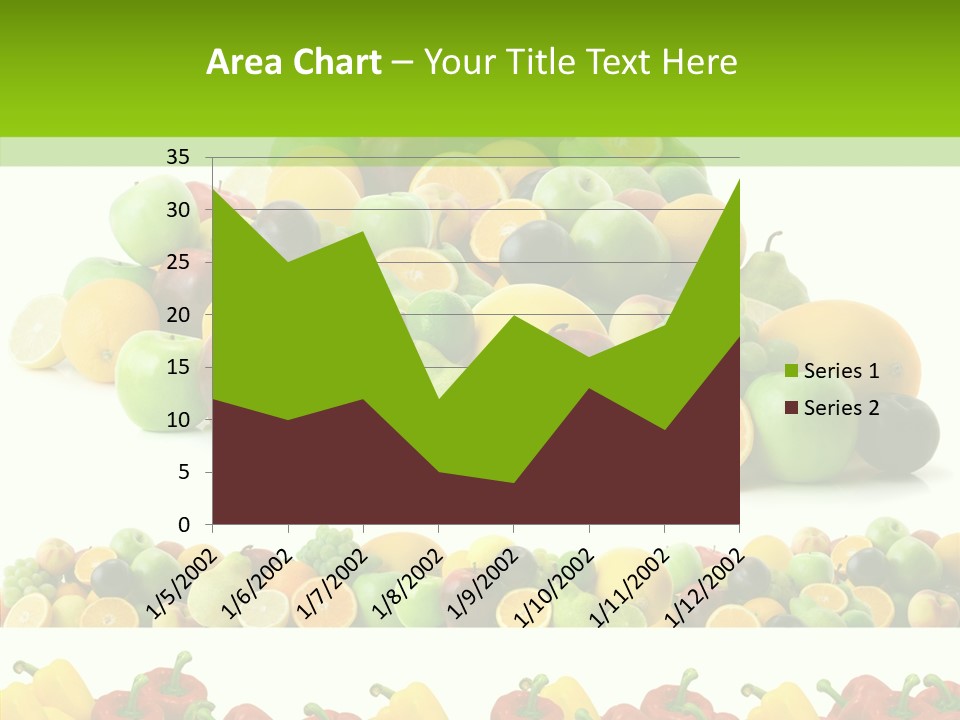 White Taste Ripe PowerPoint Template