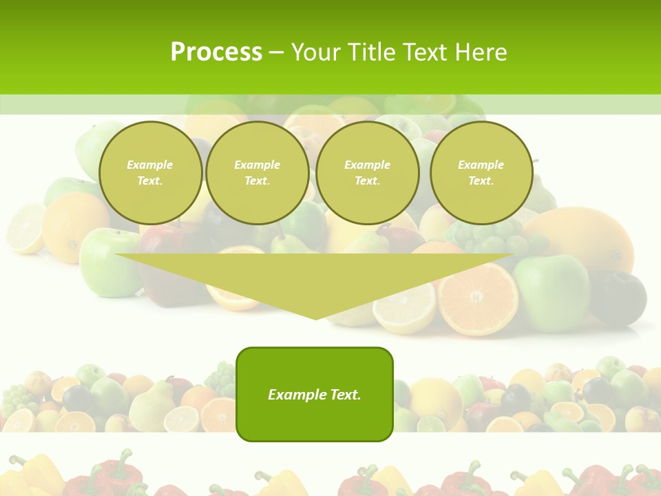 White Taste Ripe PowerPoint Template