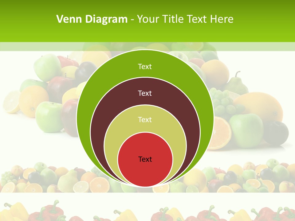 White Taste Ripe PowerPoint Template
