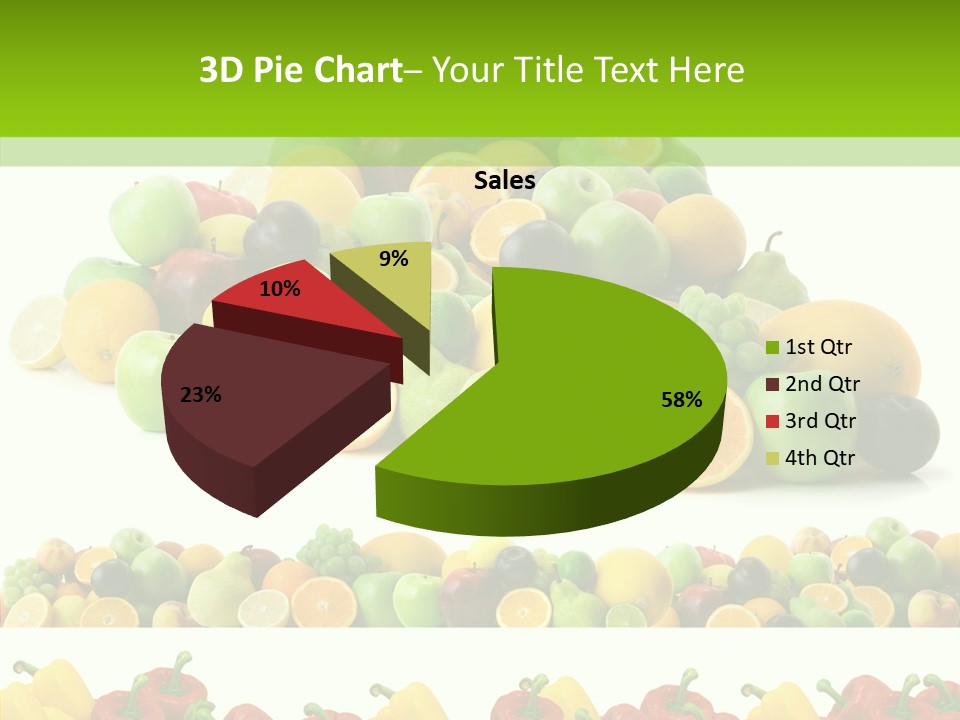 White Taste Ripe PowerPoint Template