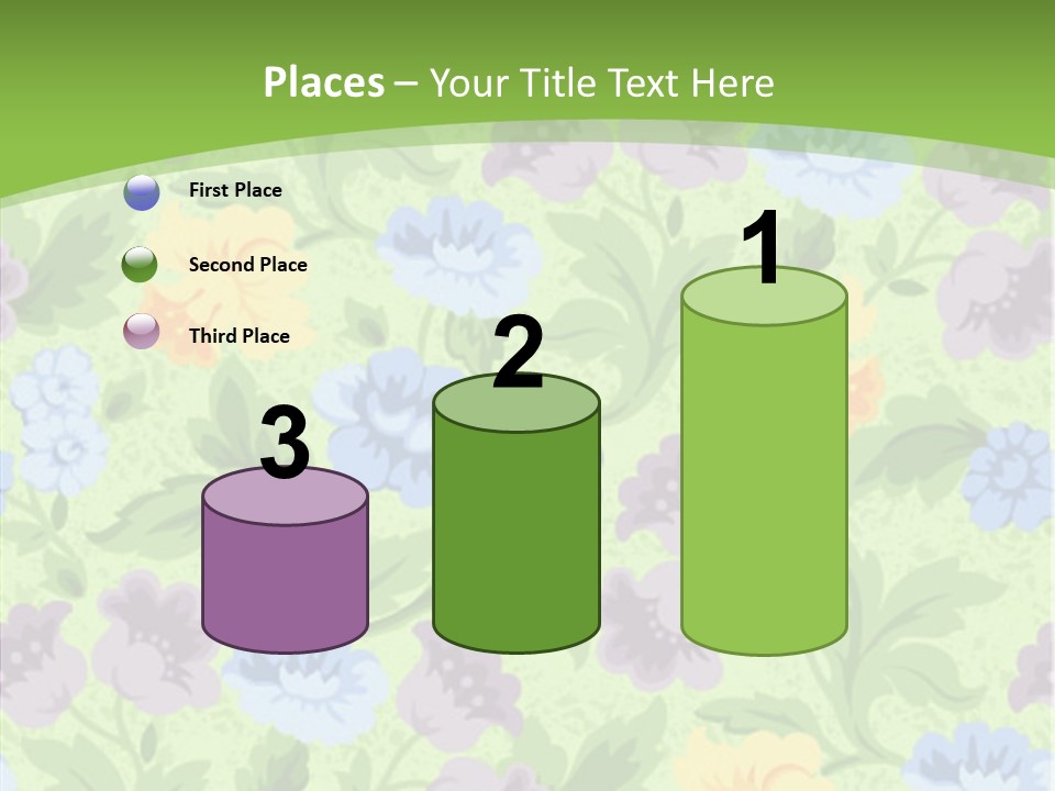 A Green Floral Powerpoint Presentation PowerPoint Template