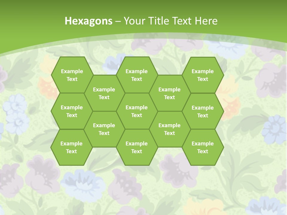 A Green Floral Powerpoint Presentation PowerPoint Template